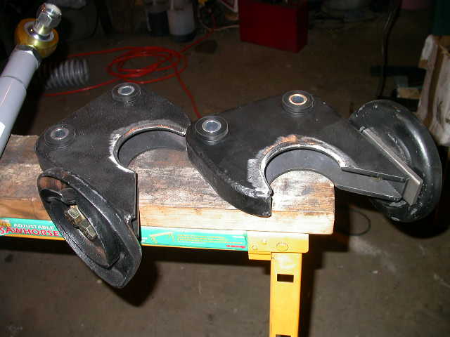 Ground down the mounting area for welding.