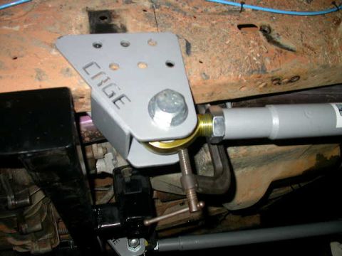 1990 Ford Bronco - Radius arm brackets are just held in place for mock up with a C clamp.