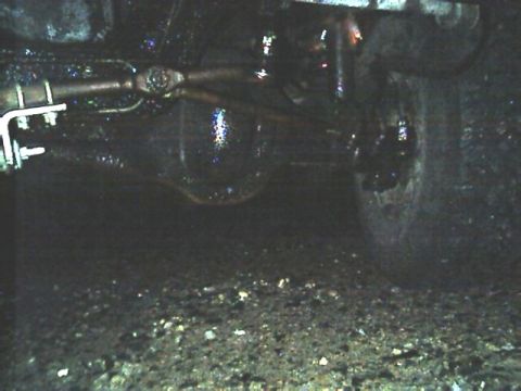 1989 Ford Bronco - Front axle. There's a small oil leak right now.