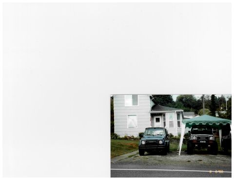 1988 Suzuki Samurai - Two off-road vehicles, one a 1988 Suzuki Samurai, are parked in a driveway next to a house.