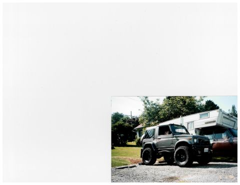 1988 Suzuki Samurai - A modified 1988 Suzuki Samurai is parked outdoors with a trailer and another vehicle visible.