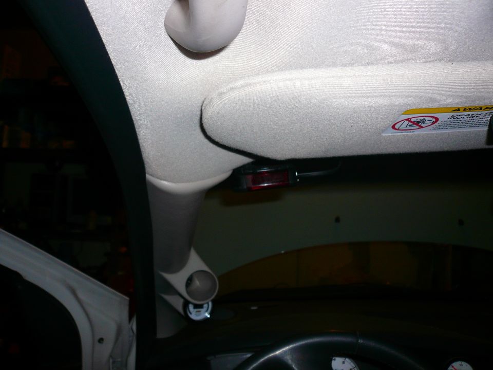 Interior view of car with two gauge pods mounted on the A-pillar
