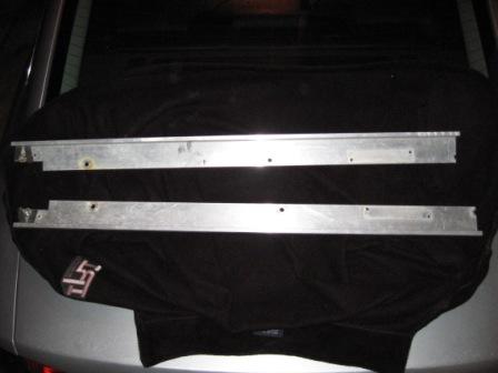 1993 Ford Bronco - Left & Right main side rails including rear bolt and wing nuts for rear rail.