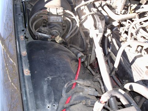 2003 Ford Crown Victoria - Cool thing that CHP had was an opening in the firewall already that I used to my advantage.