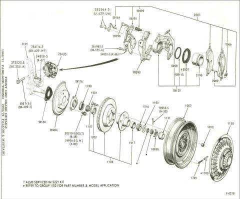 1972 Ford Ranchero - Spindle Drawing
