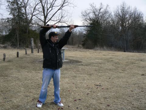 2006 Ford E350 - James learns to shoot, the wrong way. He's been watching too many movies.