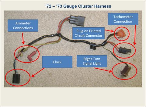 1972 Ford Ranchero - Cluster Harness 1