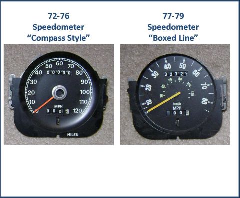 1972 Ford Ranchero - Speedometers