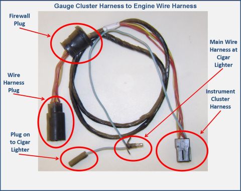 1972 Ford Ranchero - Gauge Harness to Engine Harness