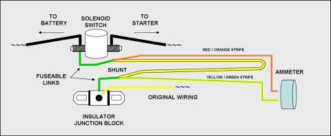 1972 Ford Ranchero - Ammeter Shunt and Wiring