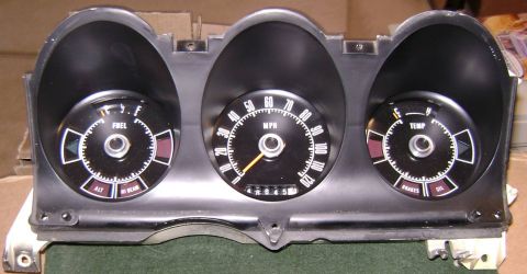 1972 Ford Ranchero - Standard Gauge Cluster Front