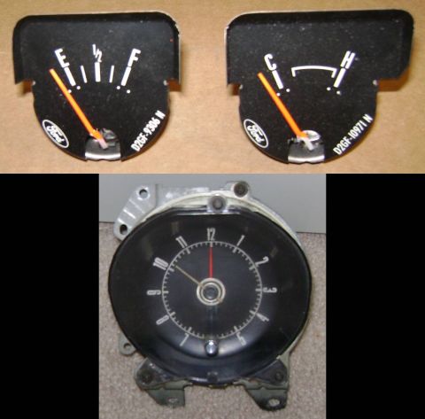 1972 Ford Ranchero - Standard Gauges Optional Clock