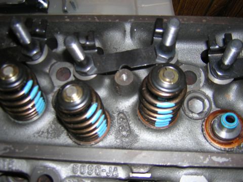 1979 Ford Bronco - Engine cylinder head components including valve springs and rocker arms are visible in this close-up shot.