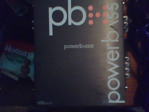 1979 Ford Bronco - Powerbass car amplifier shown with "pb" logo and "powerbass" branding.