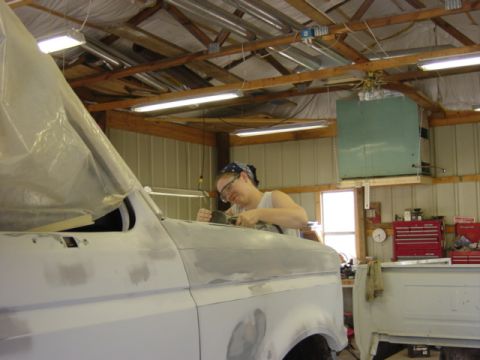 1983 Ford Bronco - The inspector, she makes sure we are doing it right and helps every once in a while