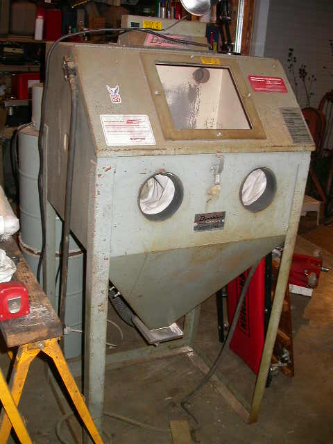 1990 Ford Bronco - Dynablast sand blasting cabinet. American made by South Bend Lathe, and even better, free!