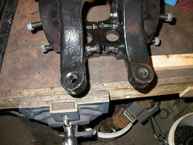 Grrrrr....it looks like the previous owner reamed out the passenger side knuckle, and now the TRE won't fit.