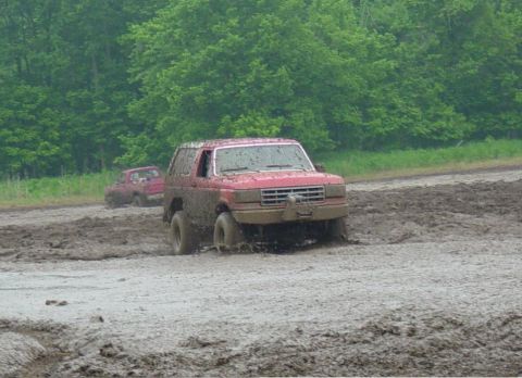 1983 Ford Bronco - Playin around, probably a 15 acre section of the field, various depths