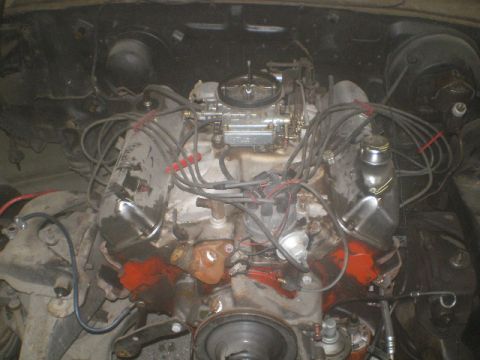 1964 Ford Galaxie - old motor before yanked