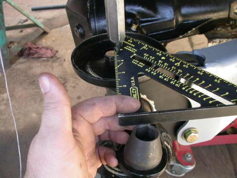 1990 Ford Bronco - Before you can set up the radius arms first you need to center the axle under the truck. The king pin to the plumb bob is an ideal referenc…