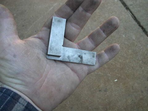 1990 Ford Bronco - You can use what ever too you want for checking to see that the mounts are sitting square, but I found that this little square the easiest.