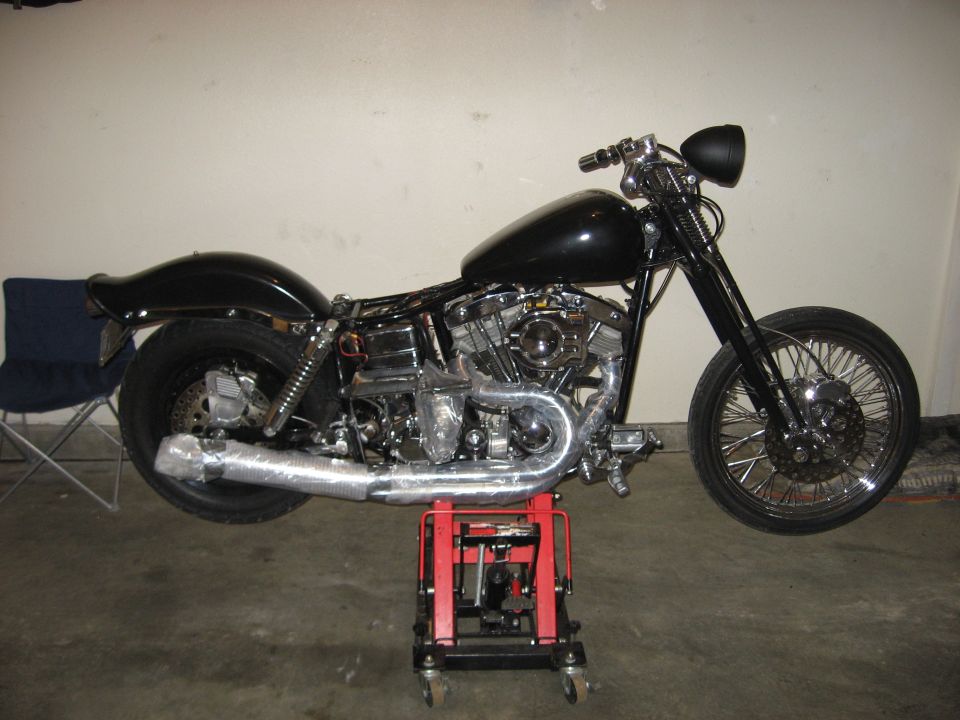 1979 Shovelhead FXE cycle shack 2 into 1 exhaust
