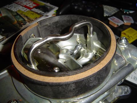 1978 Ford Bronco - Air cleaner riser thingy cause the low profile aircleaners hit stuff