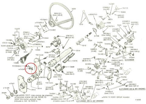 1972 Ford Ranchero - 1968 Steering Column