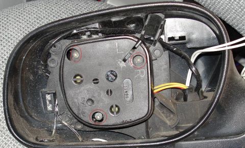 1999 Ford Crown Victoria - Mirror Pivot Plate motor