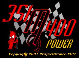 1979 Ford F-250 - A graphic a devil, checkered flag, and engine displacement text with copyright information.