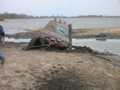 1996 Ford Bronco - This 1996 Ford Bronco is stuck in the mud at Marlin City Lake, Marlin TX.