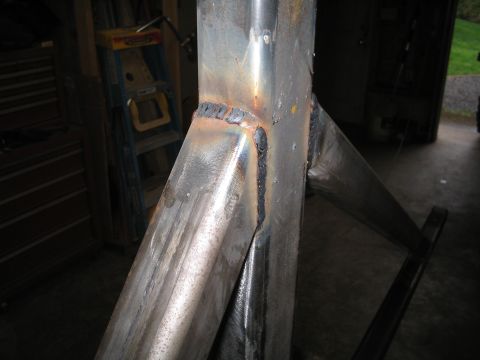 1989 Ford Bronco - The photo shows a section of a metal frame with visible welds, not a 1989 Ford Bronco.