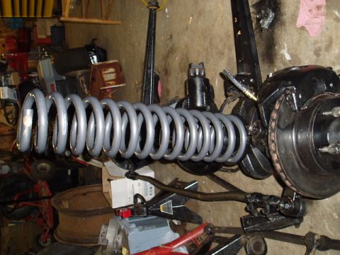 1980 Ford Bronco - coil cups installed with coils in place.