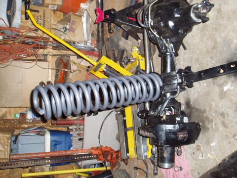 1980 Ford Bronco - The coils are leaning when in the proper place, may have to make wedges for the lower retainer to keep the coils from bowing once they are…