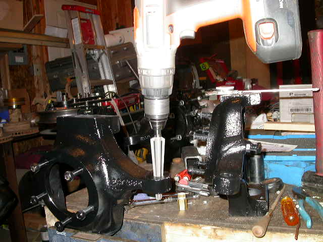Reamer in the knuckle.