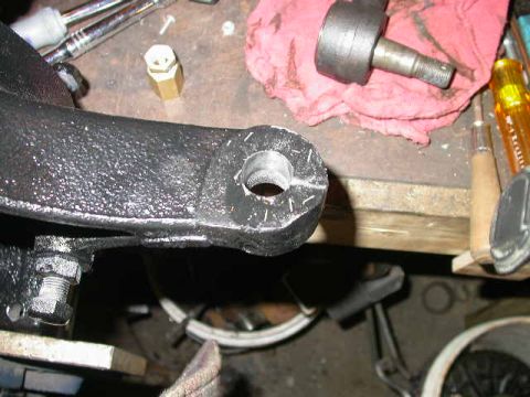 1990 Ford Bronco - A shot of how much was reamed out.