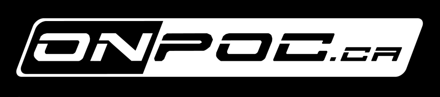 Black and white logo with text ONPOC.ca