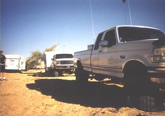 1992 Ford F-150 - My brother's old truck at Glamis.