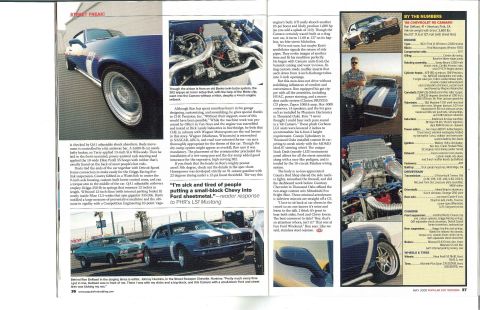 2005 Ford Mustang - A modified 1969 Chevrolet Camaro is featured, with details on its custom build and performance upgrades.