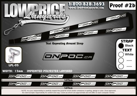 1993 Ford Probe - A promotional image displays a black lanyard with repeating white text and a metal clip, advertising a company.