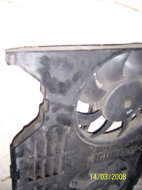 1991 Ford Bronco - This is a close-up view of an electric cooling fan shroud, likely a replacement part.