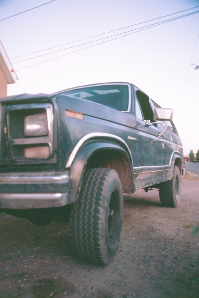1980 Ford Bronco - This SUV has a boxy body style and chrome trim details.