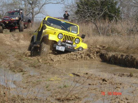 1981 Jeep CJ7 - First mud hole