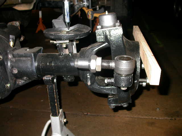 Driver's side TRE, with tube adapter & jam nut.