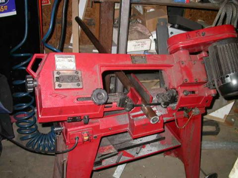 1990 Ford Bronco - I'm using 1.5" O.D., 1" I.D., 1/4" wall tube. Here it is getting cut to length.