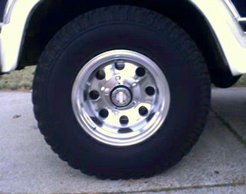 1981 Ford Bronco - Vehicle's wheel and tire detail.