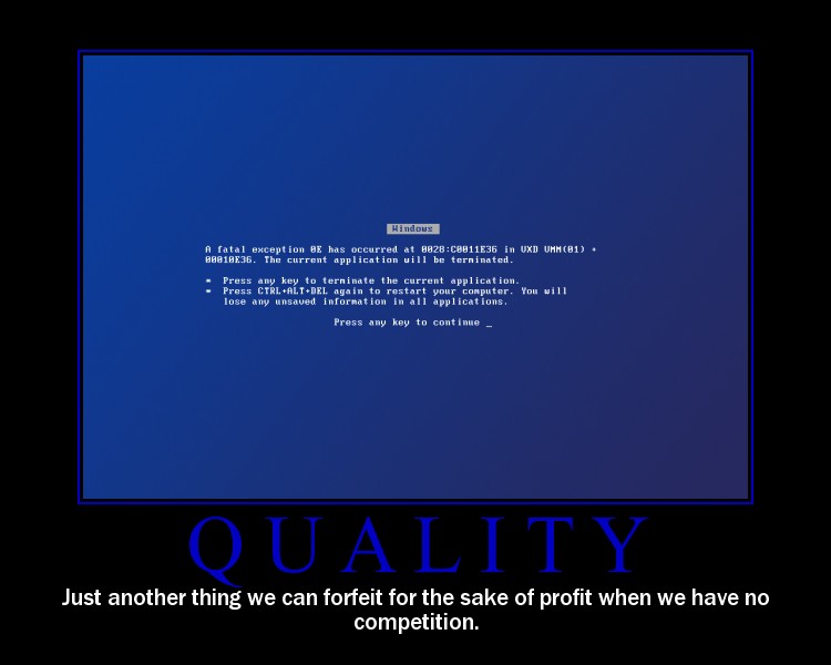 Windows blue screen error message with text 'A fatal exception 0x0000008E has occurred'
