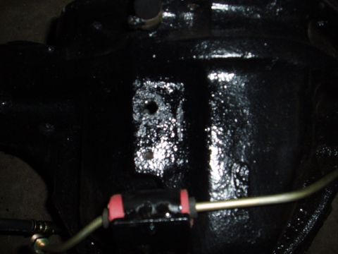 1980 Ford Bronco - This photo shows a close-up of a vehicle's differential housing, not the exterior of a 1980 Ford Bronco.