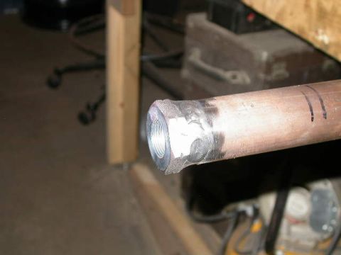 1990 Ford Bronco - Welded on the hex tube inserts.