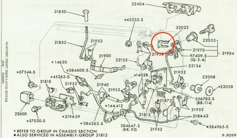 1972 Ford Ranchero - Door Latch Locks